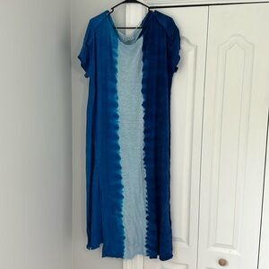 Free people long t shirt dress with slit